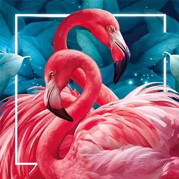 5D Полный Кристалл Алмазная Картина Дети Вышивка Крестом Наборы Фламинго Мозаика Картина Алмазная Вышивка Наборы Домашний Декор 30*30cm/11.8*11.8in