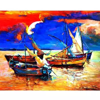 5D Полный круглый комплект для алмазной вышивки Алмазная картина 20X30CM