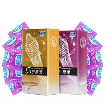 5D Презервативы с точками и усами Ребристые Презервативы с точкой G из латекса Ультратонкие Презервативы Оргазм Контрацептивы Стимулируют Вагинальные взрослые Секс-Игрушки