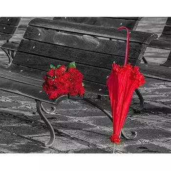 5d Diy Полная Алмазная Вышивка Красная и Черная Серия Алмазная Картина Вышивка Крестом Мозаика Декор 20X30CM