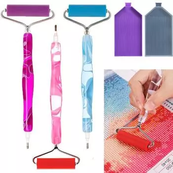 5D Сменная ручка для алмазной живописи из смолы, сменные головки для ручек, ручки-сверла с клеем, роликовый лоток для глины, DIY-искусство, алмазная живопись