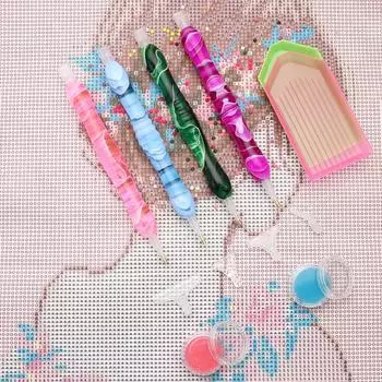 5D смоляная ручка для алмазной живописи SET Point Drill Pens противоскользящий коврик для алмазной живописи вышивка крестом DIY ремесло нейл-арт синий