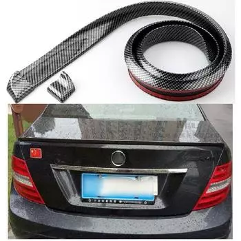 5D спойлеры из углеродного волокна для автомобилей Стайлинг DIY спойлер крыло спортивный задний спойлер Стайлинг автомобиля ремонт спойлера 4CM Black