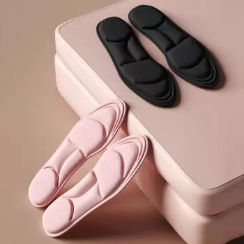 5D стельки для обуви Дышащие стельки для бега Спортивные стельки Поддержка свода стопы Подошвенный фасциит Подушечки для обуви Память S розовый