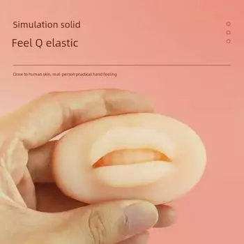 5D трехмерный европейский модуль для моделирования татуажа губ - мягкий блок для губ из искусственной кожи для полуперманентного макияжа.