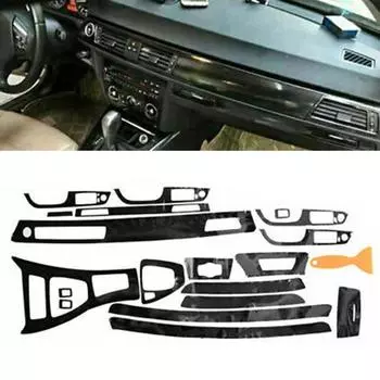 5D внутренняя глянцевая наклейка из углеродного волокна для BMW 3 серии E90 2005-2012 гг.