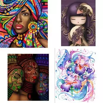 5D вышивка картины горный хрусталь наклеены DIY вышивка крестом полная One Size