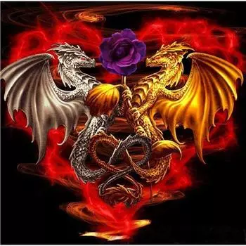 5D животное дракон Алмазная вышивка DIY рукоделие Алмазная картина вышивка крестом Декор 30X30CM