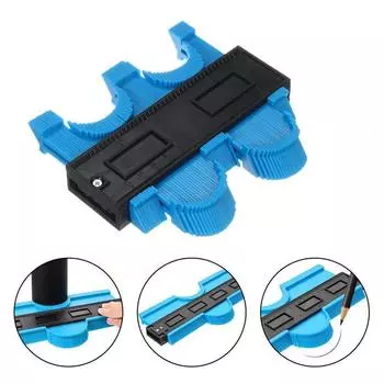 5in контурный датчик профиля облицовка ламинатом плитки кромки формируя деревянную линейку измерения ABS зелёный