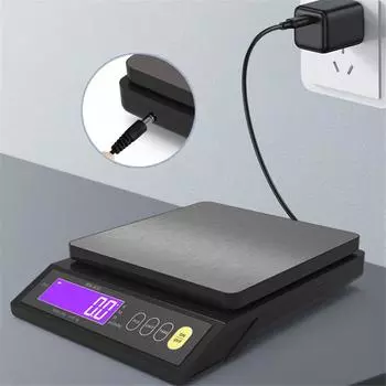 5KG/0.1g 10KG/1g Digital Electronic Kitchen Scale LCD Display Fully Waterproof Stainless Steel Measuring Weighing Baking Tool