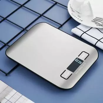 5kg/10kg Rechargeable Kitchen Scale LCD Display Stainless Steel Electronic Scales Home Jewelry Food Snacks Weighing Baking Tools