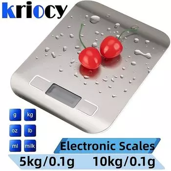 5kg/10kg Stainless Steel Electronic Scales Kitchen Scales Home Jewelry Food Snacks Weighing Baking Tools Kitchen Digital Scale