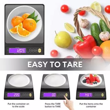 5kg/10kgDigital Electronic Kitchen Scale Household Multifunction Stainless Steel Measuring Weighing Baking Tool with LCD Display