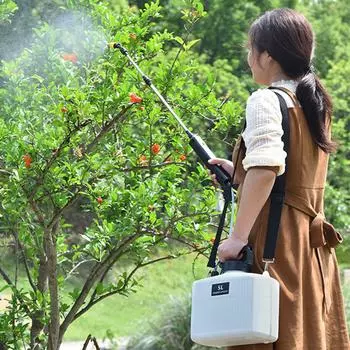 5L 9L Shoulder Electric Garden Sprayer with Adjustable Shoulder Strap USB Charging Telescopic Wand for Gardening Outdoor Sprayer
