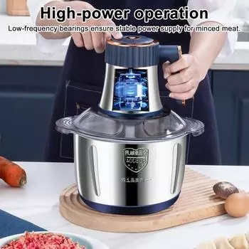 5L Electric Meat Grinder Meat Mincer with Anti-Slip Base Sharp Blades 5 EU синий