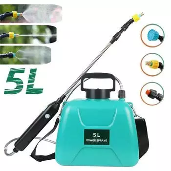 5L Electric Sprayer USB Rechargeable Garden Irrigation Sprinkler 2Mode Telescopic Handle with Shoulder Strap Garden Plant Mister