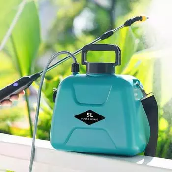 5L Electric Weed Sprayer with Telescopic Rod Handheld Plant Sprinkler USB Charging Plant Mister Sprayer for Garden Lawn Farm