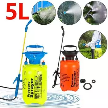 5л садовый опрыскиватель водяной насос распылитель давления регулируемый ремень 2 режима распыления бутылка для распыления растений инструмент для полива газона и сада