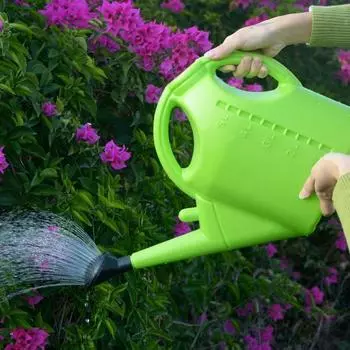 5л легкий чайник для полива износостойкий удобный пластиковый контейнер для растений и деревьев