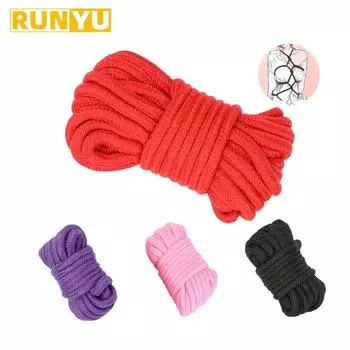 5M/10M/15M секс раб связывание веревка мягкая хлопковая вязаная веревка БДСМ удерживающая веревка для взрослых игр связывание веревка ролевая игра секс игрушка 1pc