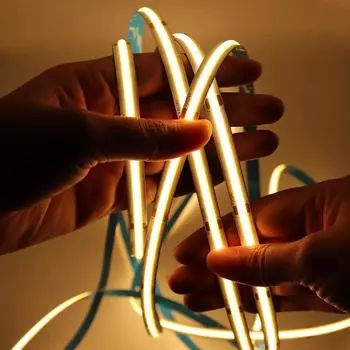 5M 10M COB Светодиодные ленты 12 В 24 В 480 светодиодов/м Высокая плотность линейного света Гибкая светодиодная лента для украшения комнаты 3000K 4000K 6000K 5M 320LEDs/m 12V белый