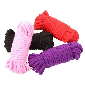 5м 10м мягкий хлопковый бондаж веревка ремень ограничения фэнтези секс веселье взрослая фэнтези сексуальная игрушка галстук страсть веревка взрослые игры для пары SM 5m