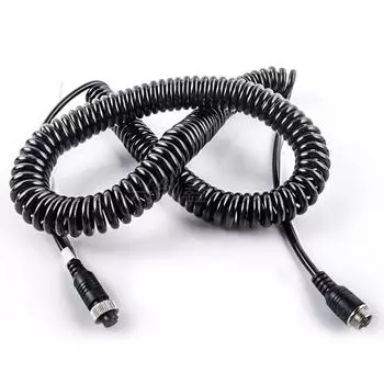 5M/16.4ft 10M/32.8ft 4-контактный эластичный пружинный кабель авиационный удлинитель видеокабель для камеры Blackup автобус Turck фургон грузовик автофургон