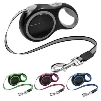 5m 20kg 8m 50kg Dog Leash Retractable Roulette Collar for Small Big Dog Accessories Adjustable Durable Walking Hiking Rope 5M-20KG синий