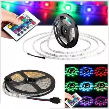 5m 300-LED DC12V RGB 3528 SMD Car Off-Road Glow Atmosphere Lamp Strip Waterproof
