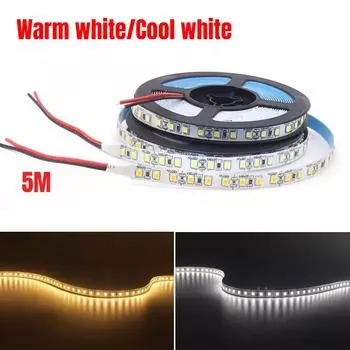 5M 300LED Теплый Белый Холодный Белый Свет Лента 528 SMD 12V Гибкая Осветительная Лампа Для Украшения Дома 5M теплый белый