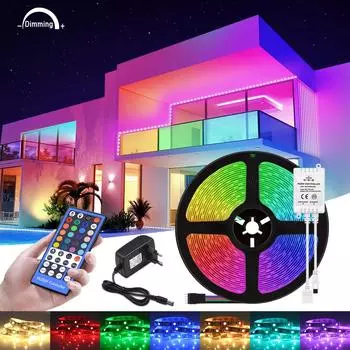 Водонепроницаемая светодиодная лента USB 5 В, меняющая цвет, 2835 RGB, светодиодная лента для телевизора, гибкая лампа, лента для подсветки игровой комнаты, декор 100CM