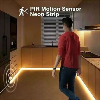 5M беспроводной датчик движения PIR светодиодная лента DC 5V USB автоматическое включение/выключение шкаф лестница гардероб кухня декоративная лампа теплый белый