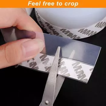 5M Дверной уплотнитель Самоклеящаяся оконная уплотнительная лента Водонепроницаемый уплотнитель Ветрозащитный пылезащитный уплотнитель Аксессуары для дома 25mm&5M прозрачный