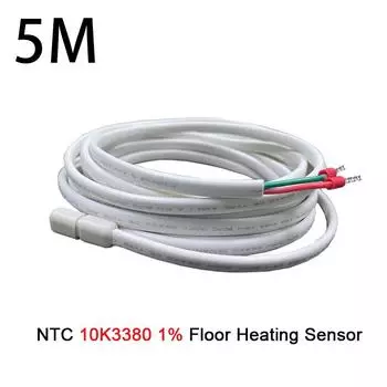 5m Electric Thermostat Dedicated 10K3950 Temperature Probe Cable Waterproof Electric Ground Temperature Sensing Probe Wire