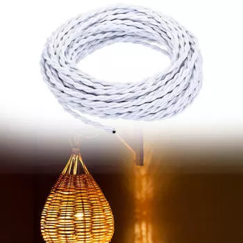 5M кабель для подвесного светильника, шнур освещения для дома белый