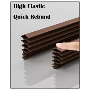 5m NEW Soundproofing Wood Door Sealing Strip Dustproof Anti Insect Weather Stripping Keep Warm Windproof Draught Excluder Home