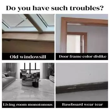 5M ПВХ самоклеящийся плинтус однотонный водонепроницаемый настенный стикер подоконник дверная рама кромка обертывание ремонт декор линии 5x500cm бежевый