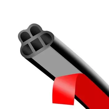 5M резиновый глушитель двери автомобиля универсальный уплотнитель двери автомобиля звукоизоляционный список для двери багажника звукоизоляция уплотнитель чёрный