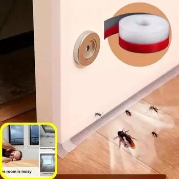 5m/roll Silicone Seal Strip Weather Stripping for Door or Window Weatherproof Soundproof Self Adhesive Strip Bottom Door Dra 25mm&5M