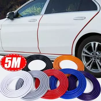 5M универсальная защитная полоса для автомобильной двери, резиновая защитная полоса для автомобильной двери, U-образная формовка, уплотнительная полоса для защиты от царапин для автомобиля