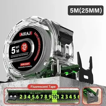 5M Высокоточный лазерный струйный кодировочный ящик Самоблокирующаяся рулетка Измерительные инструменты Флуоресцентная точная и четкая линейка A2