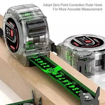 5M Высокоточный лазерный струйный кодировочный ящик Самоблокирующаяся рулетка Измерительные инструменты Флуоресцентная точная и четкая линейка