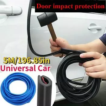 5M Защитная накладка на кромку двери автомобиля, универсальная защитная полоса от царапин, хромированная уплотнительная полоса для воздухозаборника, двери, капота, багажника