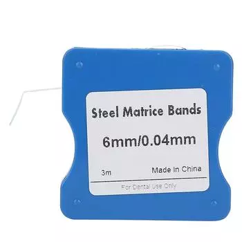 5мм6мм7мм Нержавеющая сталь Матричная лента Полоски Рулон Стоматологический Отдел Инструменты6мм 6mm / 0.24in