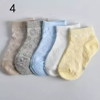 5Pair/lot New Children s Socks Summer Thin Boys and Girls Baby Socks S0-1years old