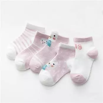 5Pairs/lot Infant Baby Socks Summer Mesh Thin Baby Socks for Girls Cotton Newborn Boy Toddler Socks Baby Clothes Accessories 0-9(XS)