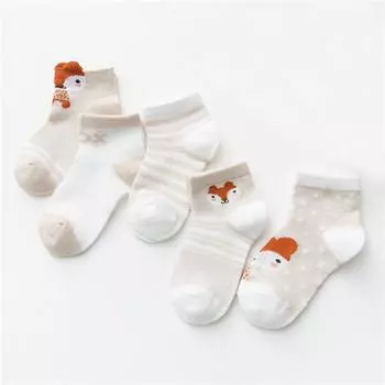 5Pairs/lot Newborn Baby Socks Summer Thin Baby Socks for Girls Boys Cotton Infant Toddler Socks Baby Clothes Accessories 0-24M 0-9M(XS)
