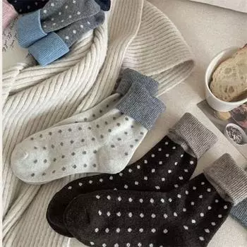 5Pairs Sweet Mid Calf Socks Japanese Style Women Stockings Comfortable Tube Socks Women Spring 5Pairs