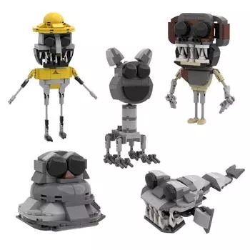 5pc Building Block Handmade Model Games, Peripheral Toy Dolls, Creative Decorative Ornaments One Size