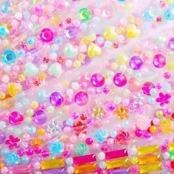 5PC Children s Creative Face Pasters Stickers Handmade Stickers DIY Phone Decor Book Stickers Acrylic 32*7cm